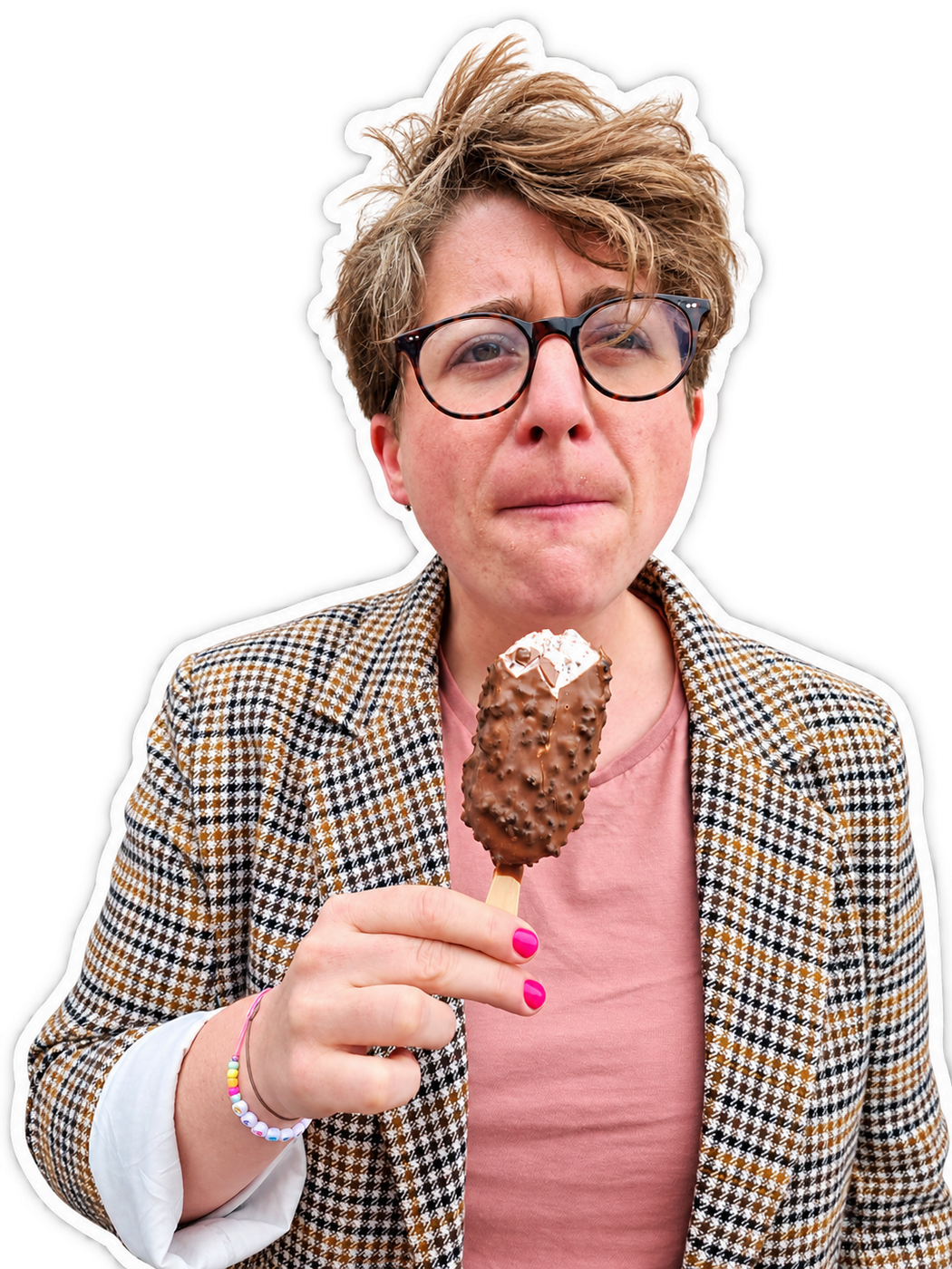 Franziska Bauer mit Eis in der Hand – die Person hinter KREN